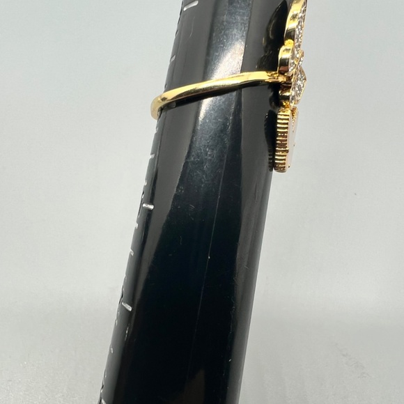 Charter Club Cubic Zirconia & MOP Double Crossover Butterfly Ring - Picture 8 of 8